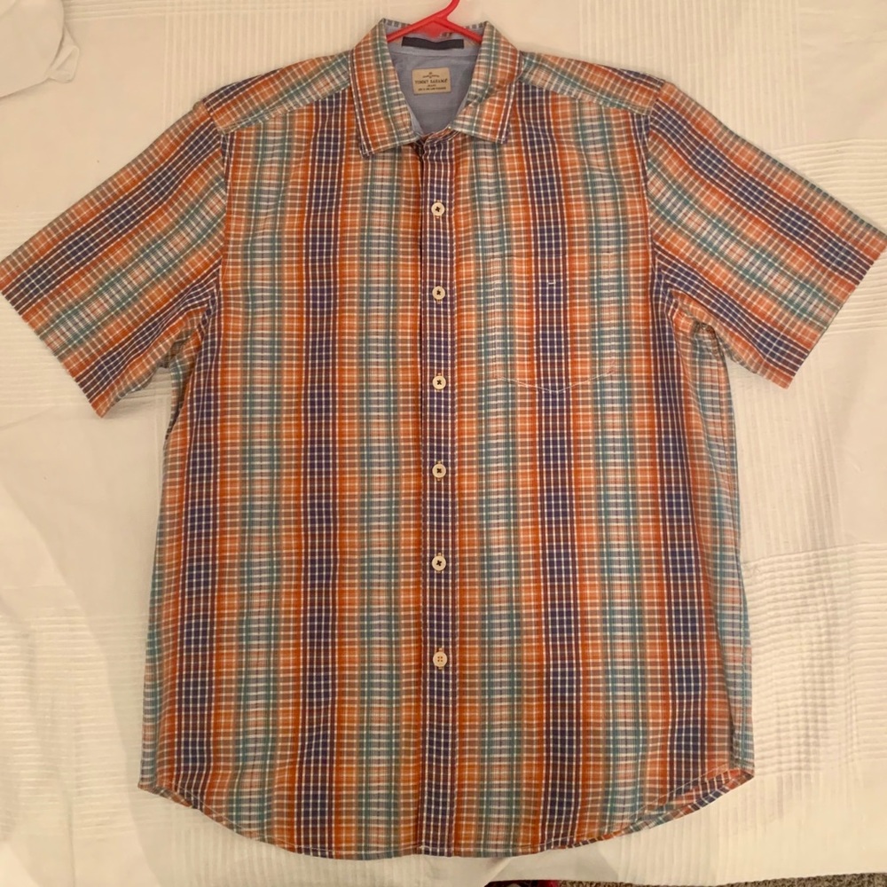 Tommy Bahama Checkered Button Down Men’s Shirt M